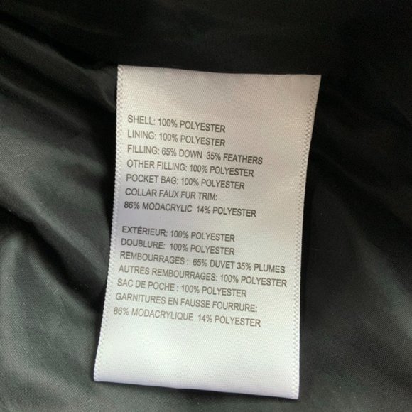 Laundry by Shelli Segal Down Puffer Coat Fur Collar Size Small - Picture 9 of 12